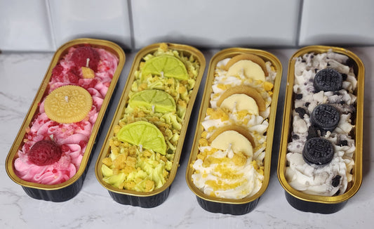 3 Wick Dessert Tin Cakes: Banana Pudding Cake