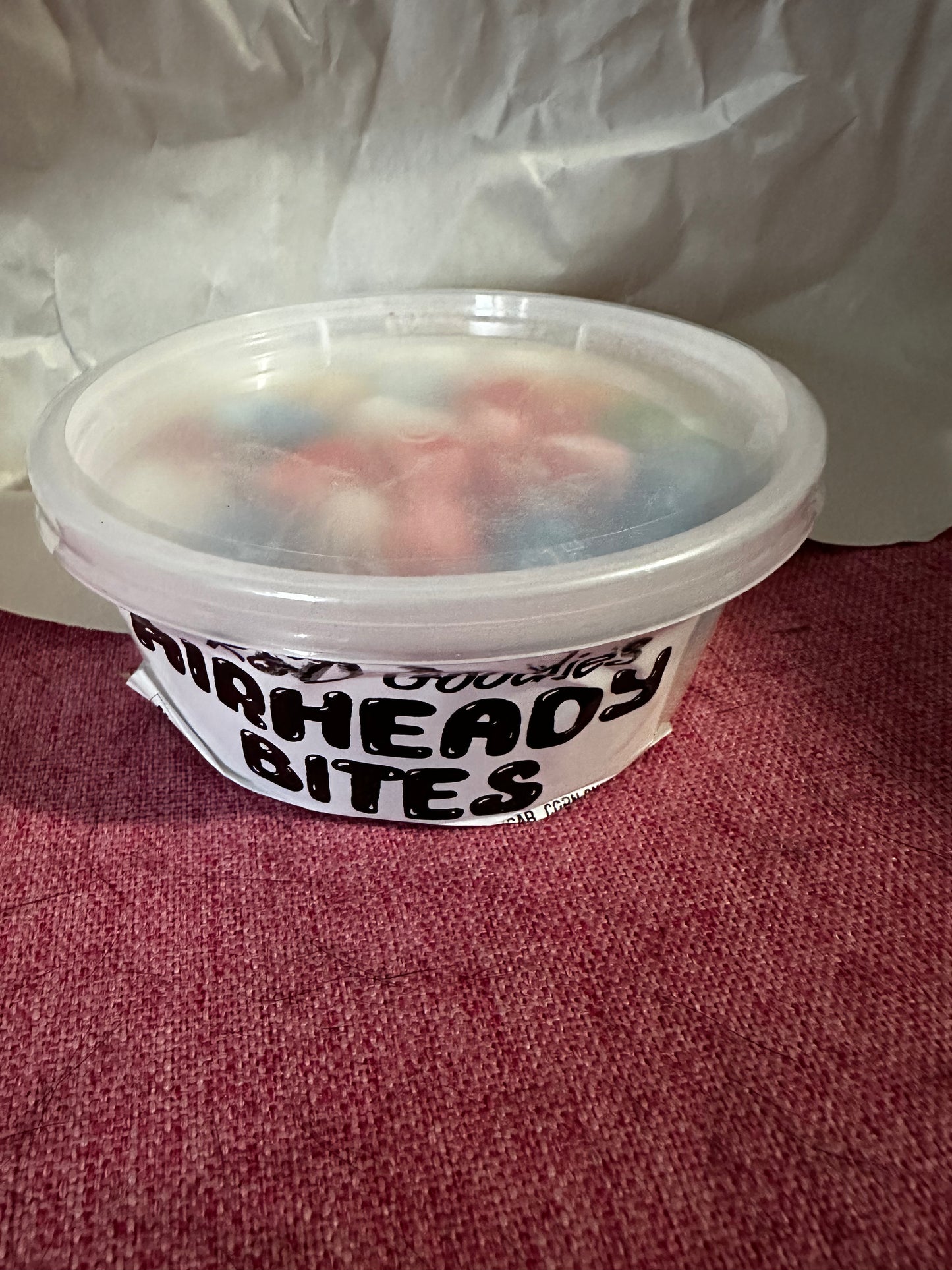 Bocados de Airhead liofilizados