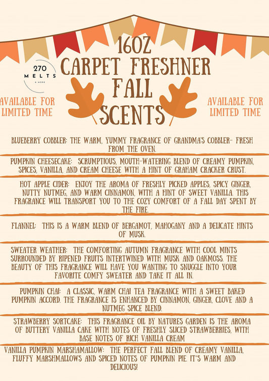 Fall Carpet Freshener
