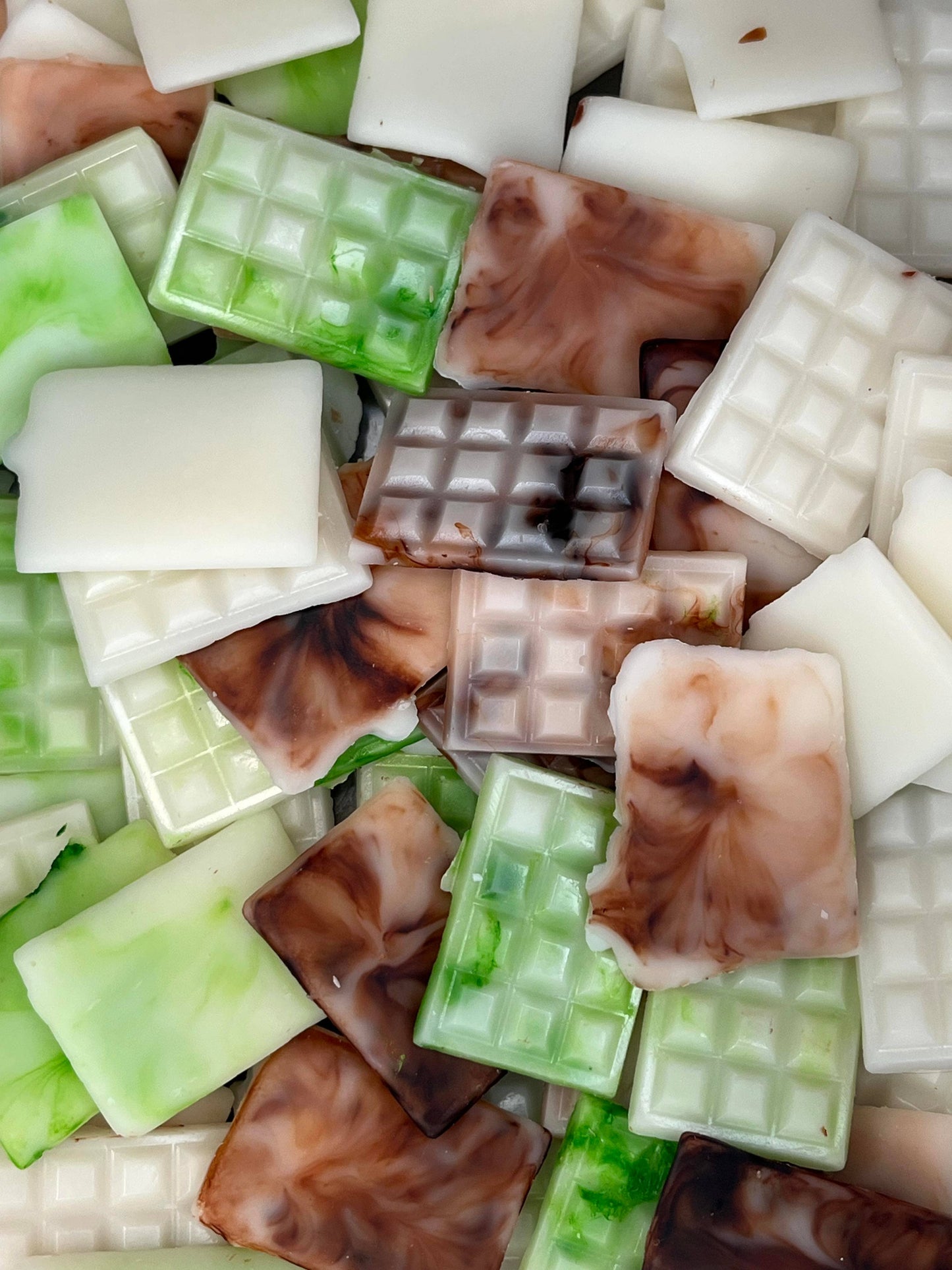 Cera derretida de chocolate blanco y menta: 4 oz