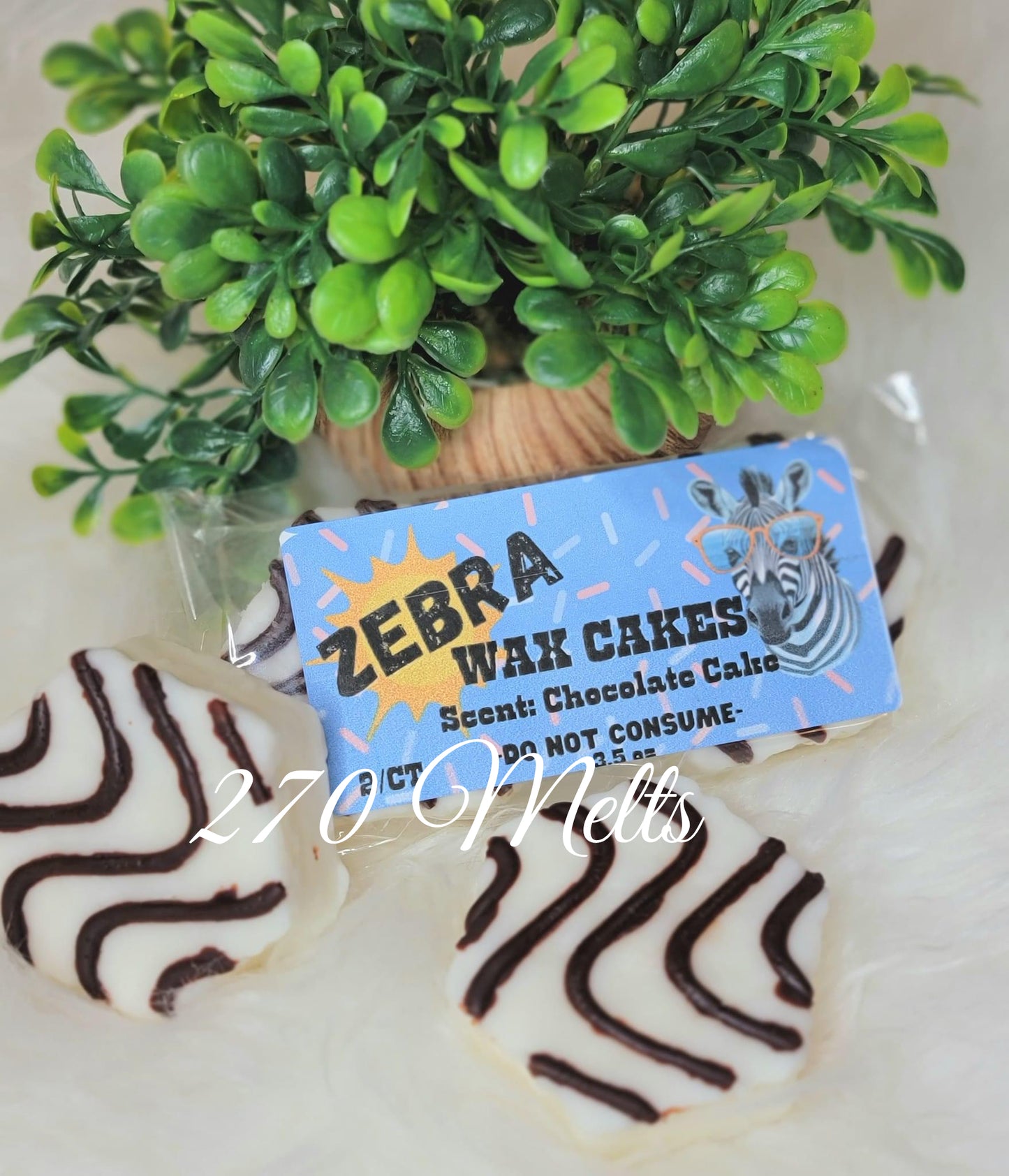 Cera derretida para pastel de cebra