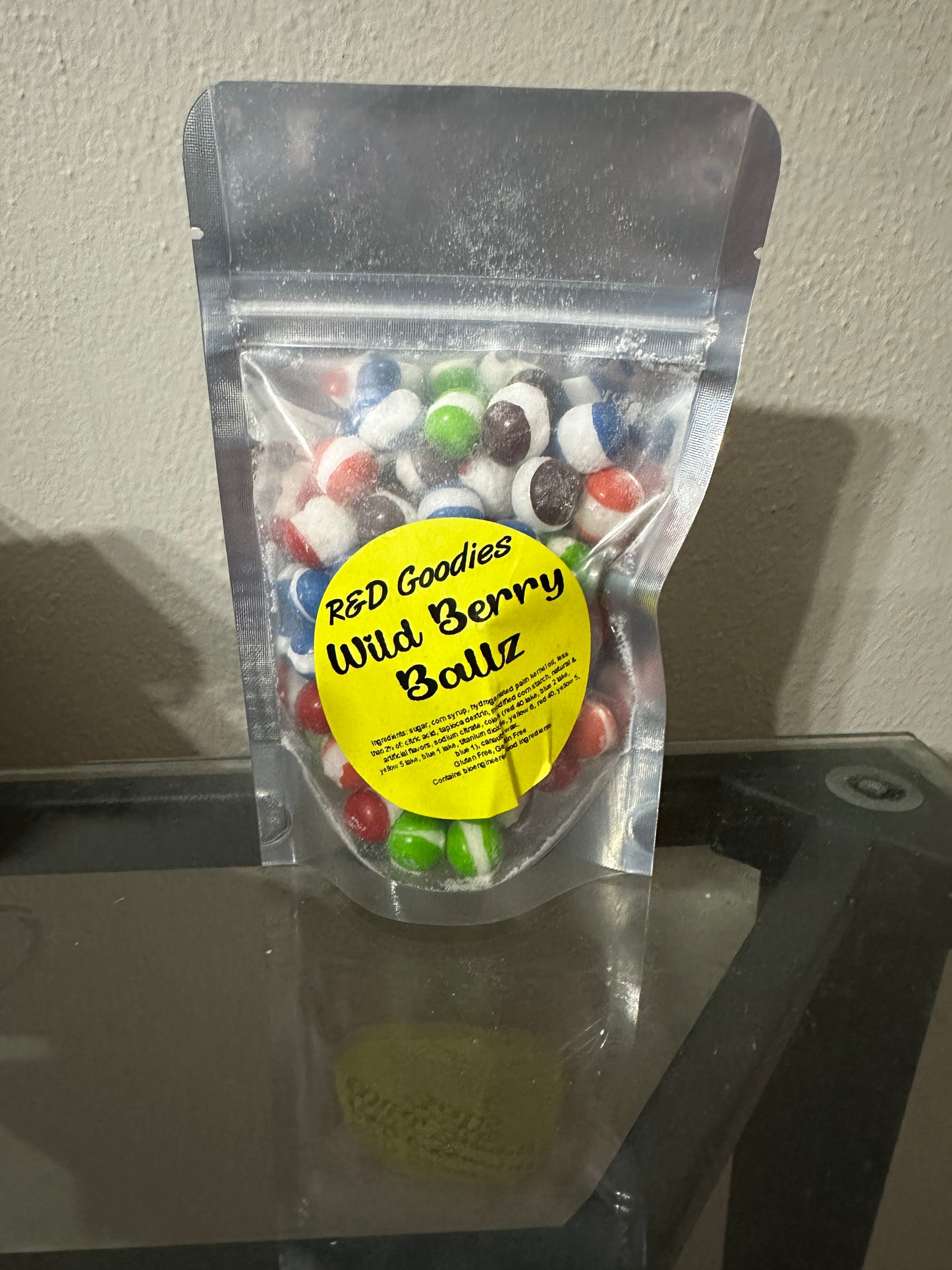 Skittles de frutos rojos liofilizados