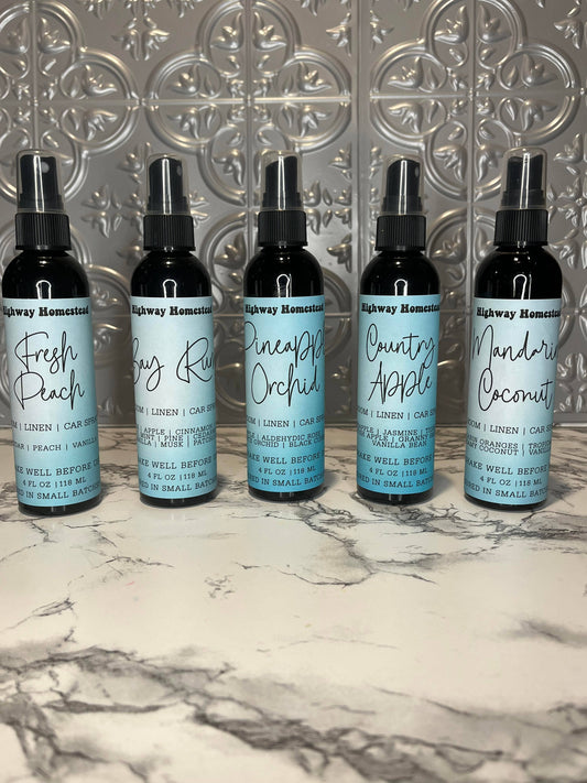 Aerosol para habitación, ropa de cama y automóvil, 4 onzas: azúcar rosa